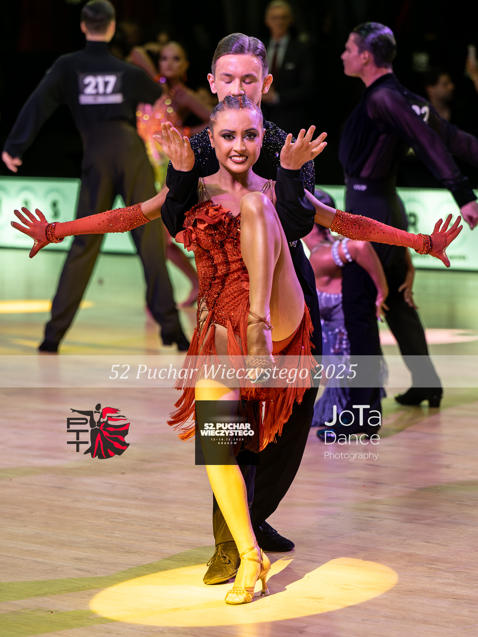 Zdjęcie 23 z turnieju tanecznego 52 Turniej o puchar prof. Wieczystego 2025 — ballroom, latin