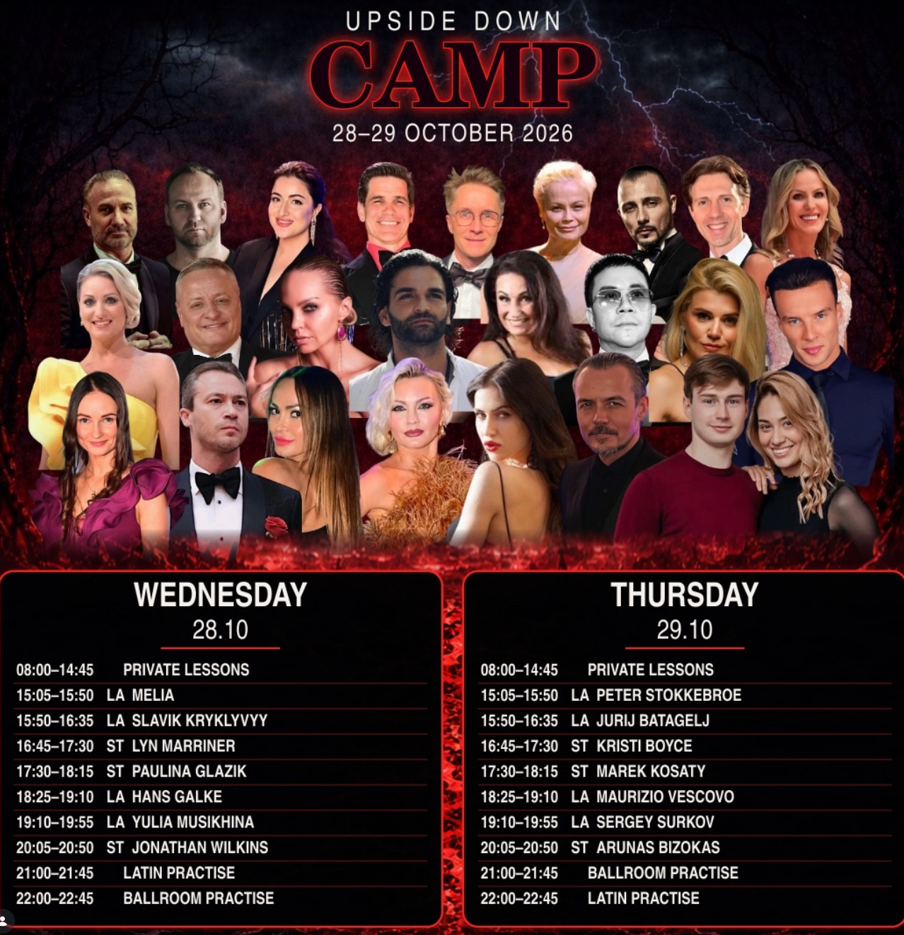 Upside Down Camp — plakat turnieju